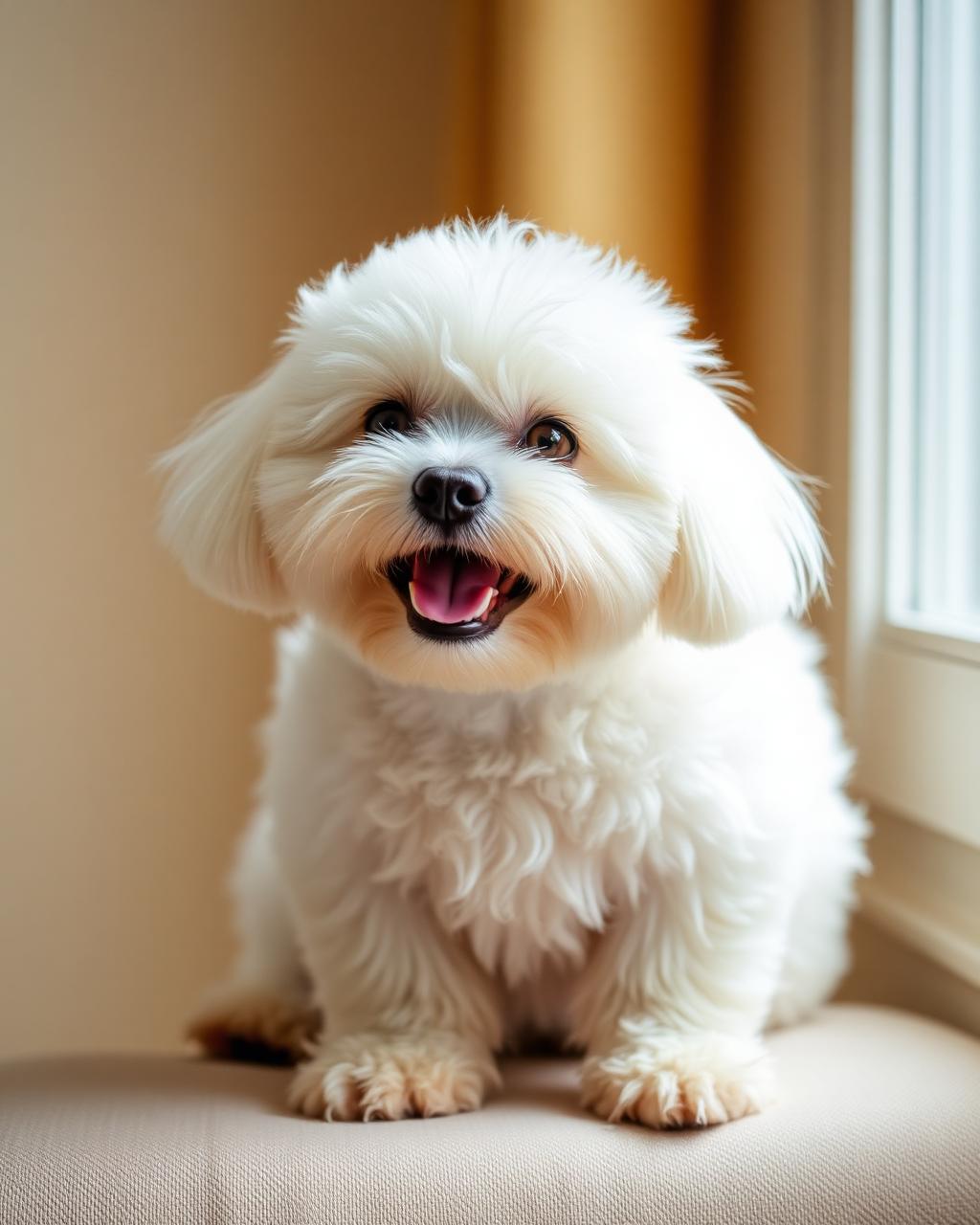 A freshly groomed dog at our Santa Clara salon